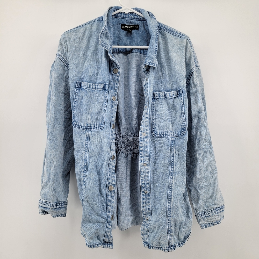 Blank NYC denim shacket shirt jacket M
